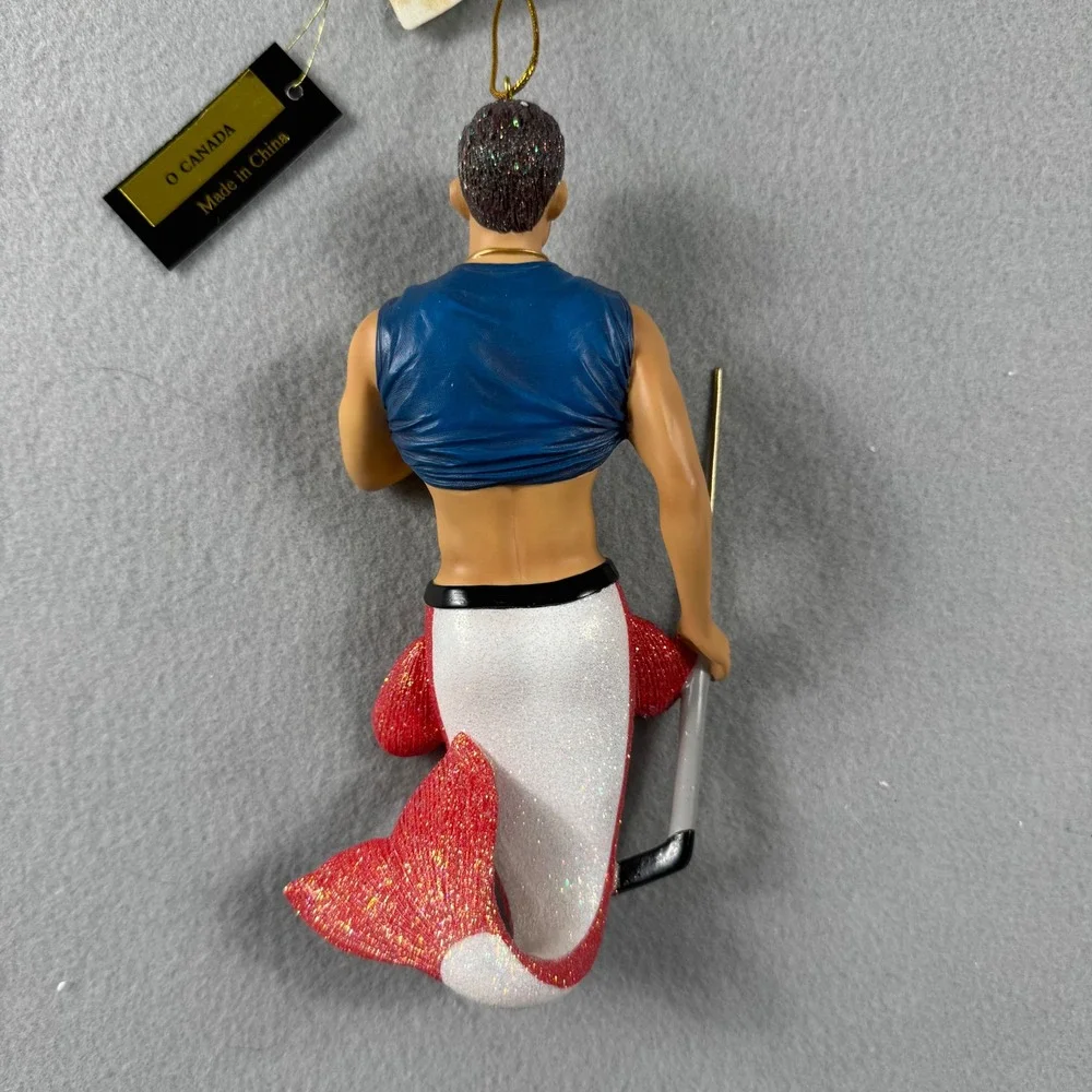 December Diamonds O Canada Hockey Merman Ornament 55-55054 Retired with Box HTF